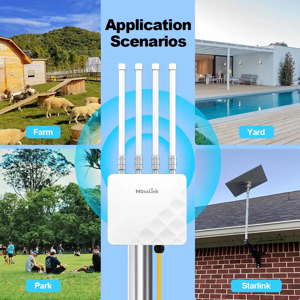 Mounting outdoor AP high for better WiFi coverage